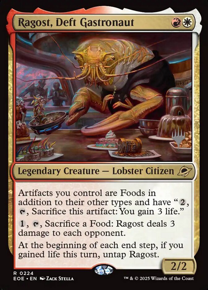 Ragost, Deft Gastronaut card front