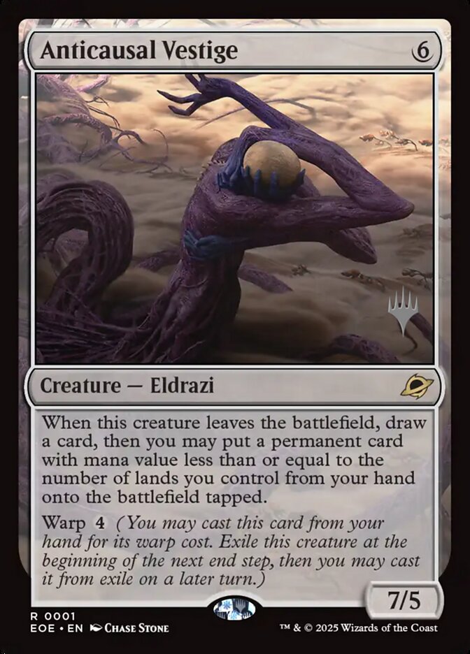 Anticausal Vestige card front