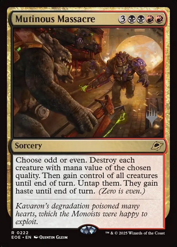 Mutinous Massacre card front