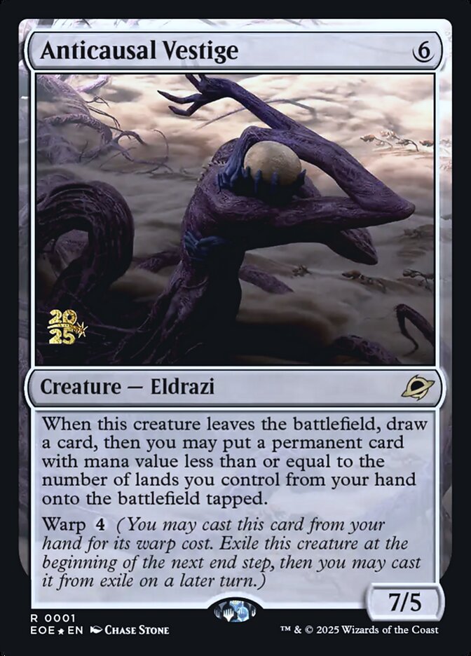 Anticausal Vestige card front