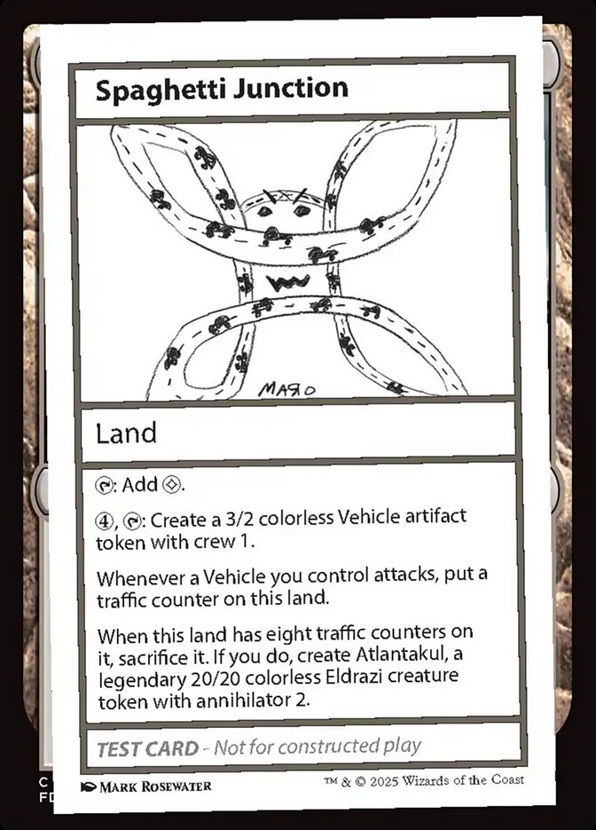 Spaghetti Junction card front
