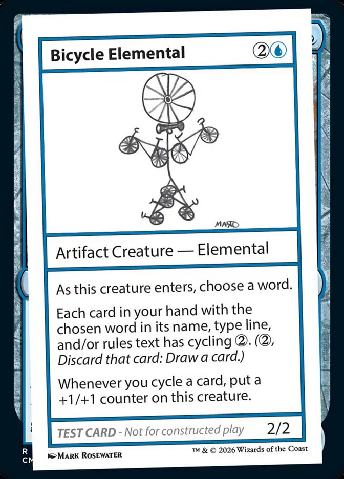 Bicycle Elemental card front