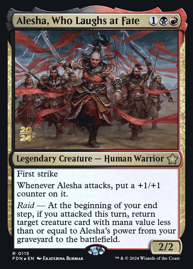 Alesha, Who Laughs at Fate card front