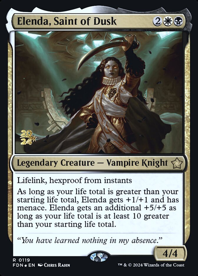 Elenda, Saint of Dusk card front