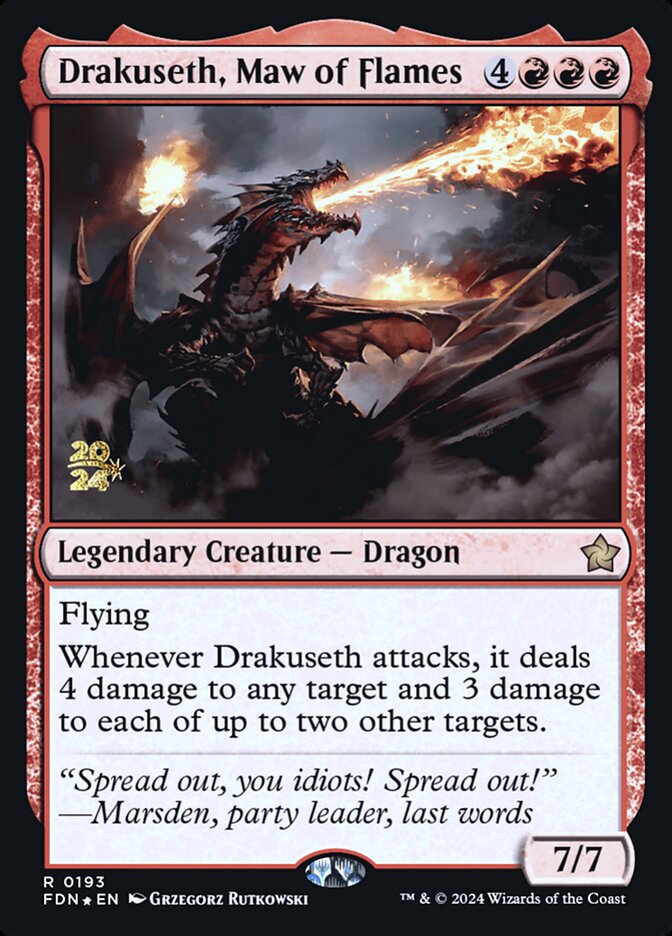 Drakuseth, Maw of Flames card front