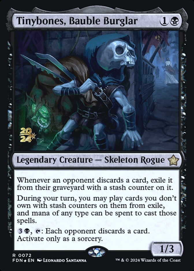 Tinybones, Bauble Burglar card front
