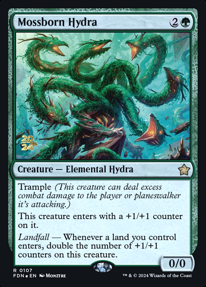 Mossborn Hydra card front