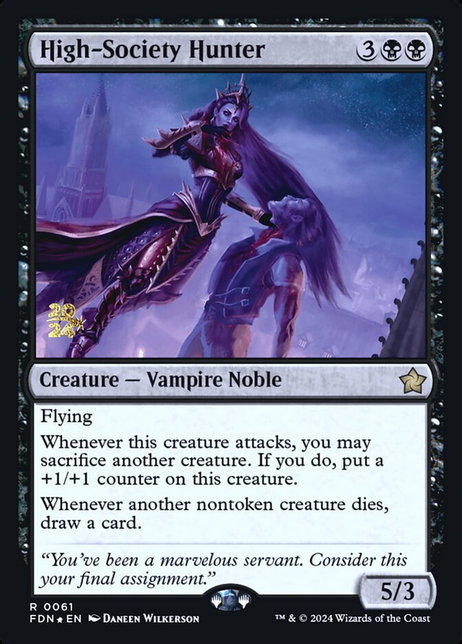 High-Society Hunter card front