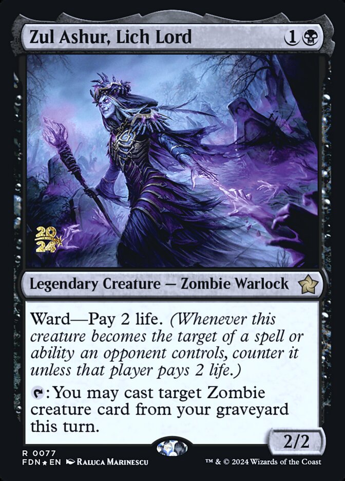Zul Ashur, Lich Lord card front
