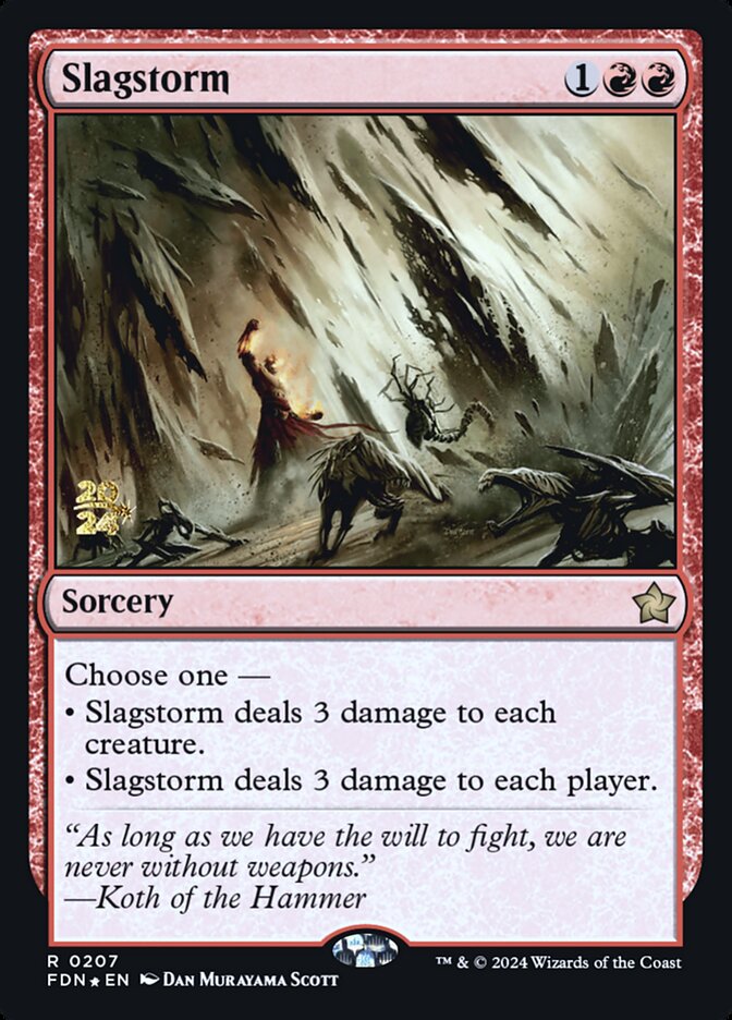 Slagstorm card front