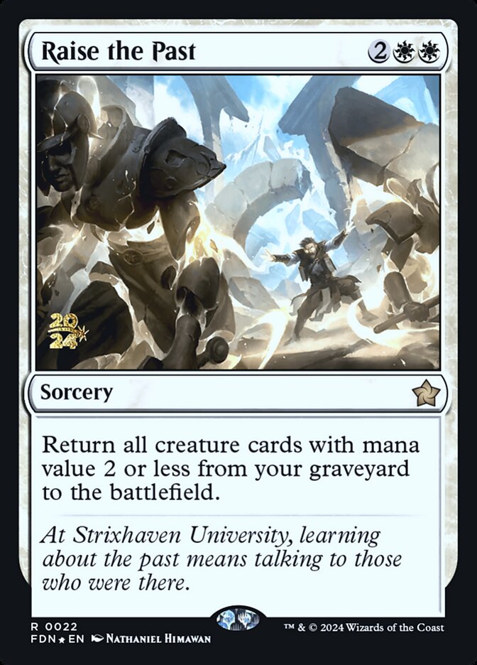 Raise the Past card front