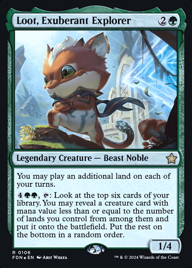 Loot, Exuberant Explorer card front
