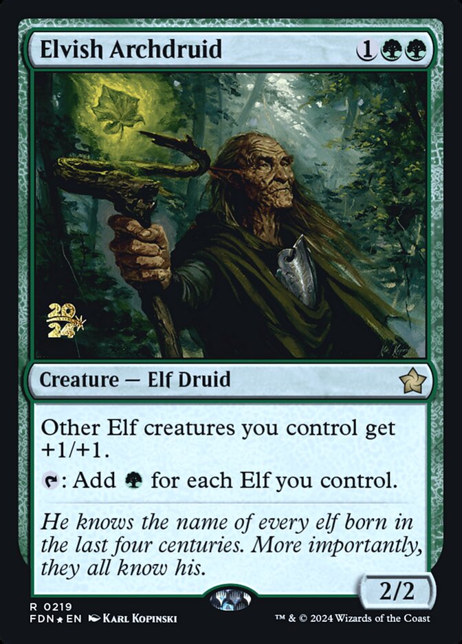 Elvish Archdruid card front