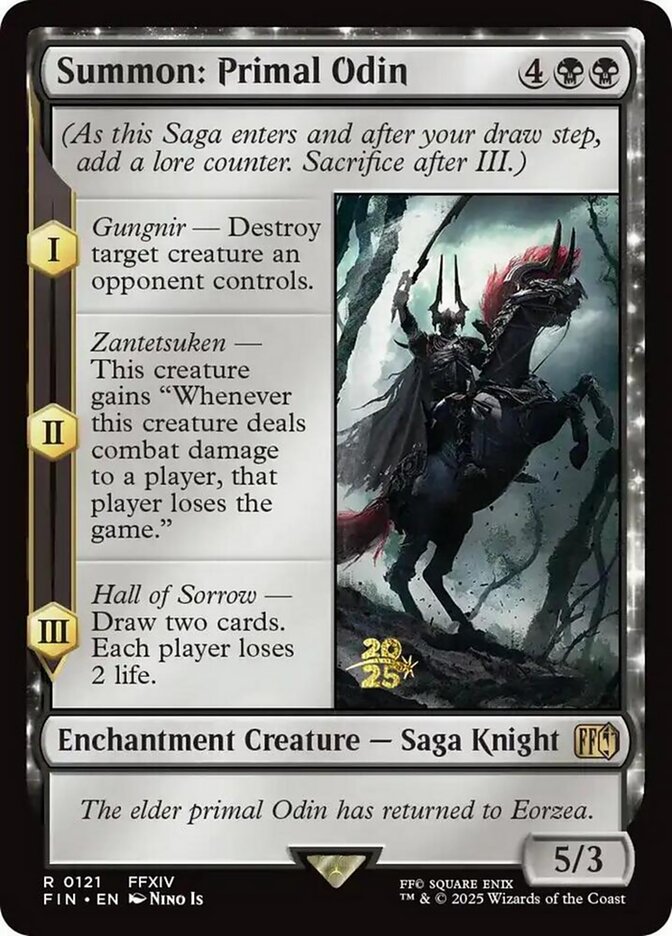 Summon: Primal Odin card front
