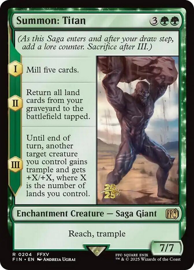 Summon: Titan card front