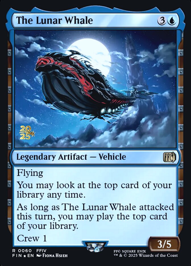 The Lunar Whale card front