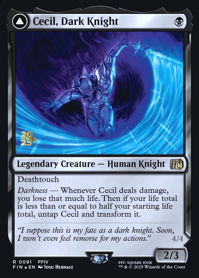 Cecil, Dark Knight card front