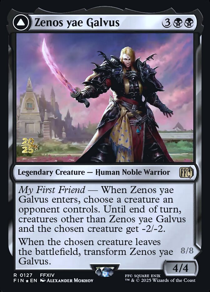 Zenos yae Galvus card front