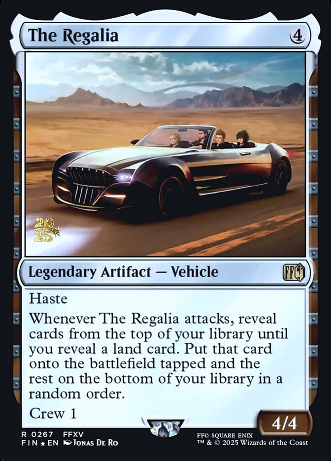 The Regalia card front