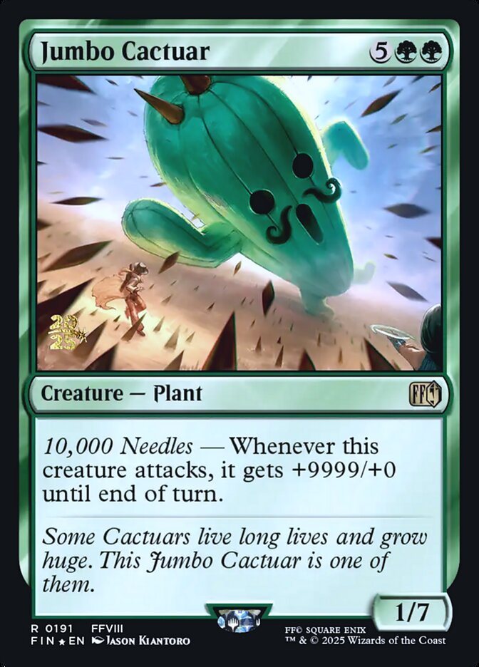 Jumbo Cactuar card front