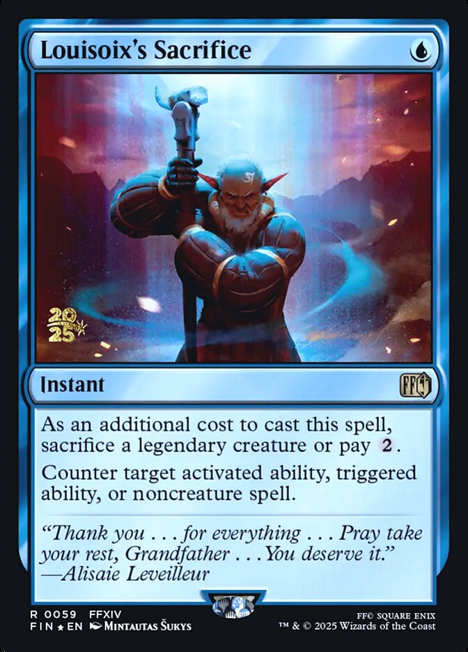 Louisoix's Sacrifice card front
