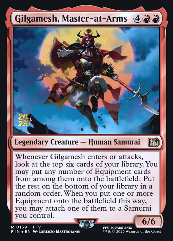 Gilgamesh, Master-at-Arms card front
