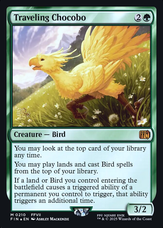 Traveling Chocobo card front