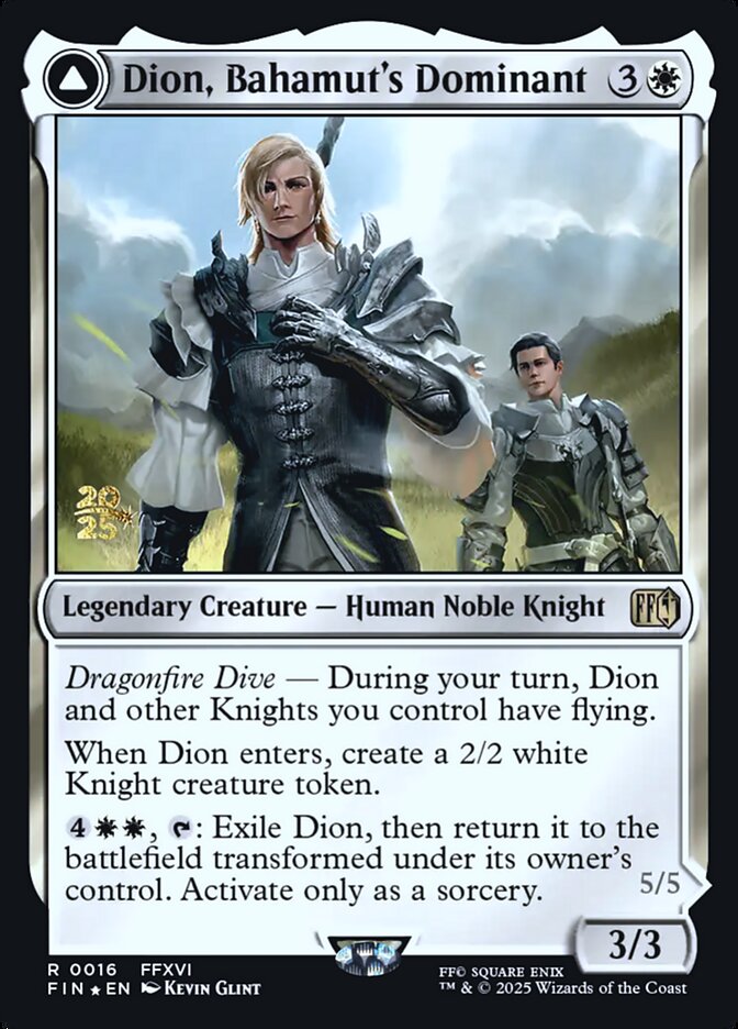 Dion, Bahamut's Dominant card front