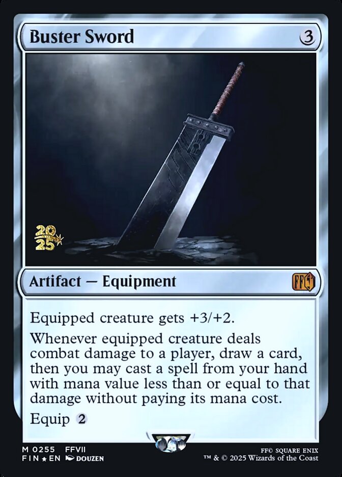Buster Sword card front
