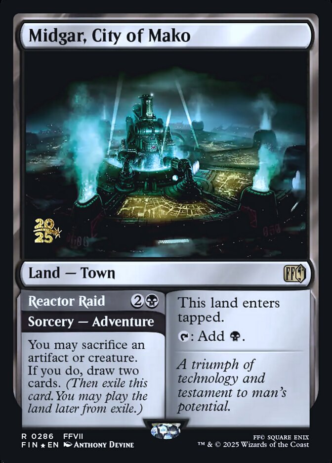 Midgar, City of Mako card front
