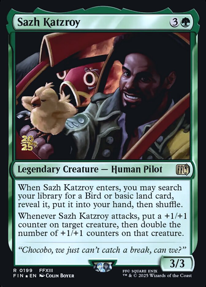 Sazh Katzroy card front