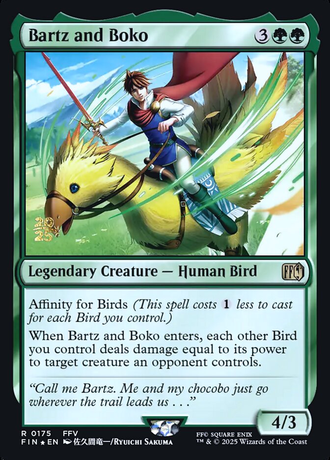 Bartz and Boko card front