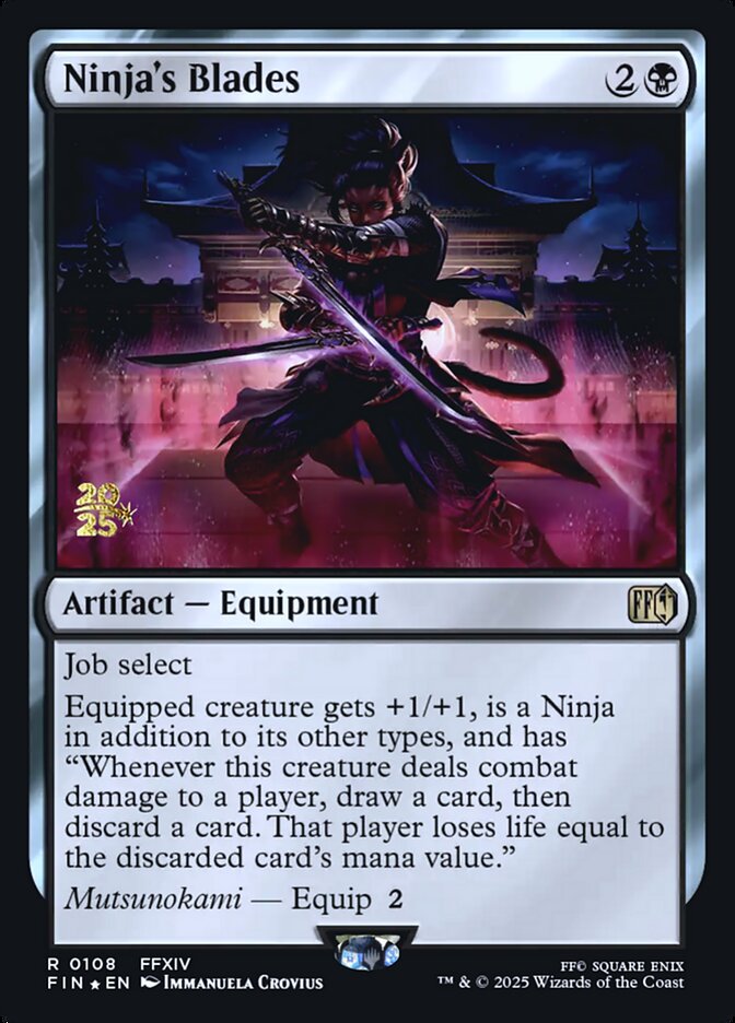 Ninja's Blades card front