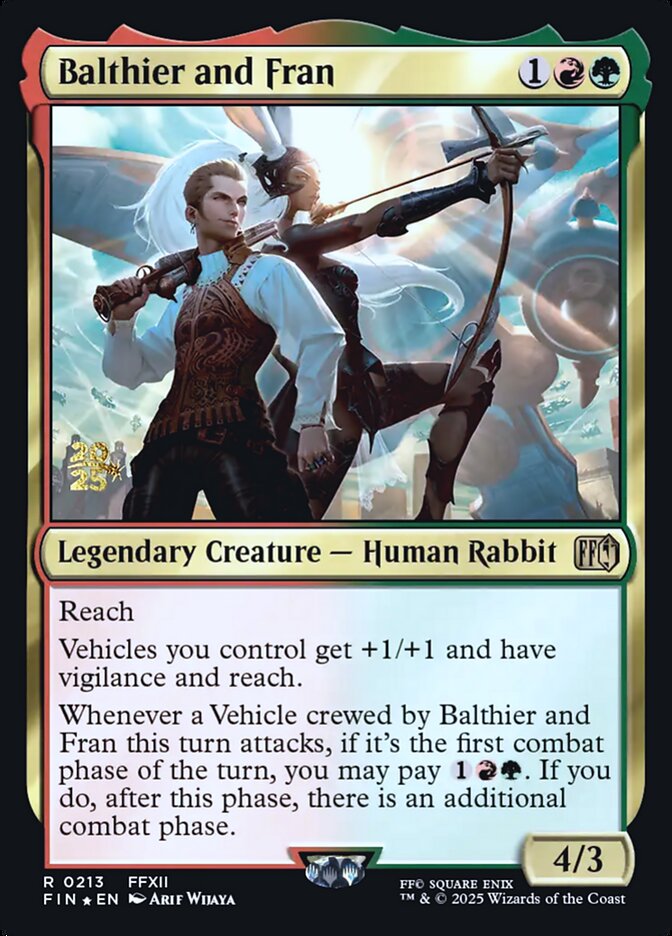 Balthier and Fran card front
