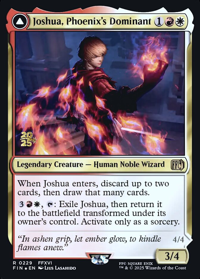 Joshua, Phoenix's Dominant card front