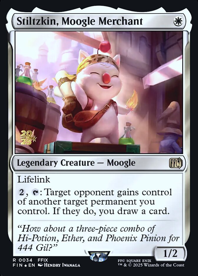 Stiltzkin, Moogle Merchant card front