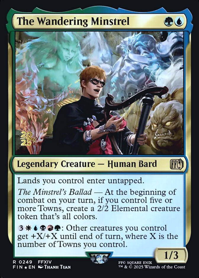 The Wandering Minstrel card front