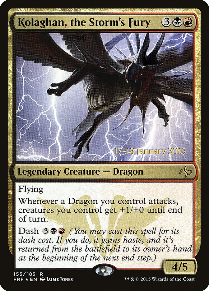 Kolaghan, the Storm's Fury card front