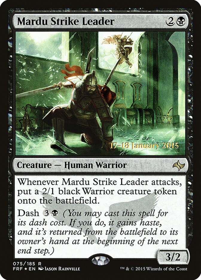 Mardu Strike Leader card front