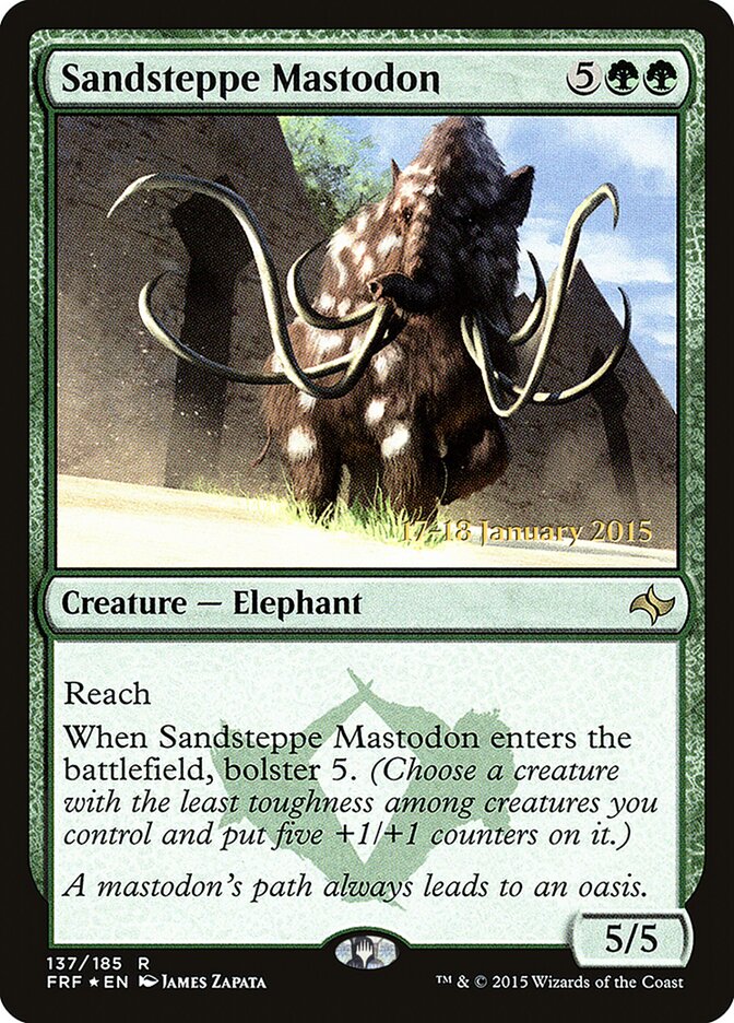 Sandsteppe Mastodon card front