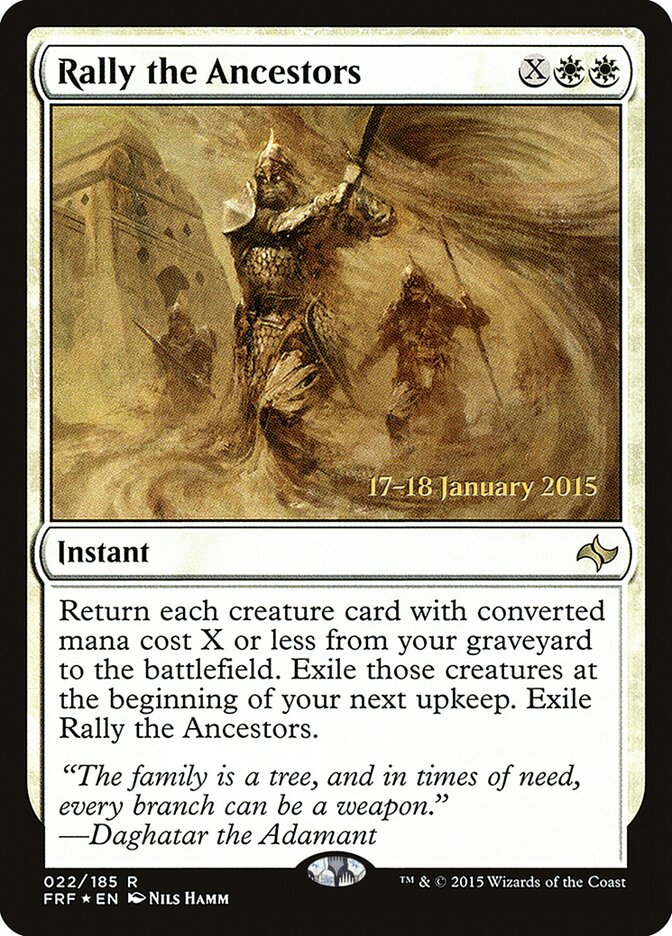 Rally the Ancestors card front