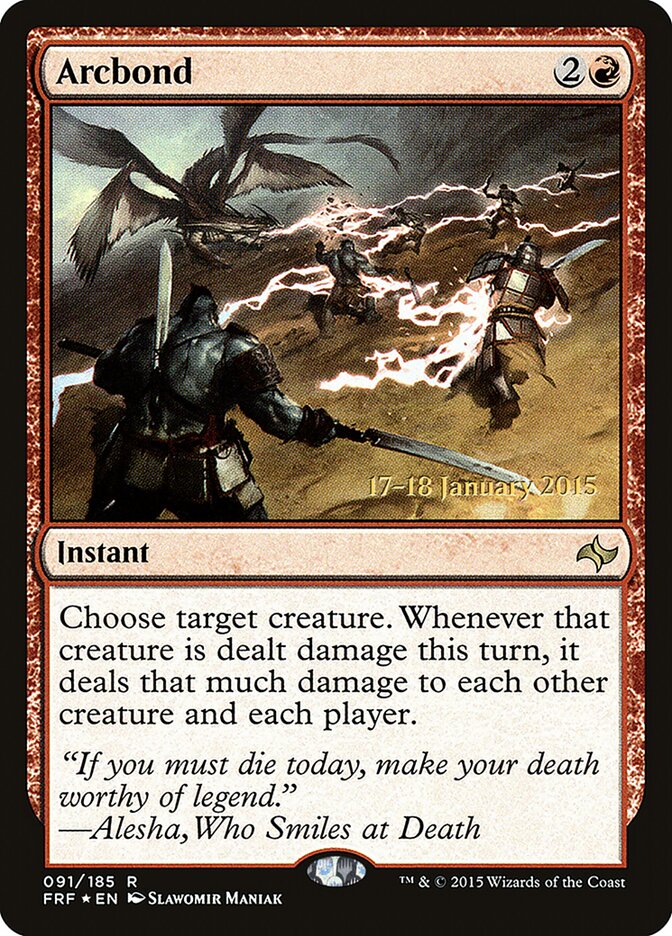 Arcbond card front