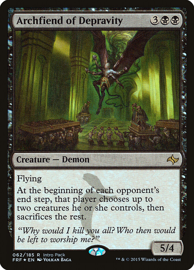 Archfiend of Depravity card front