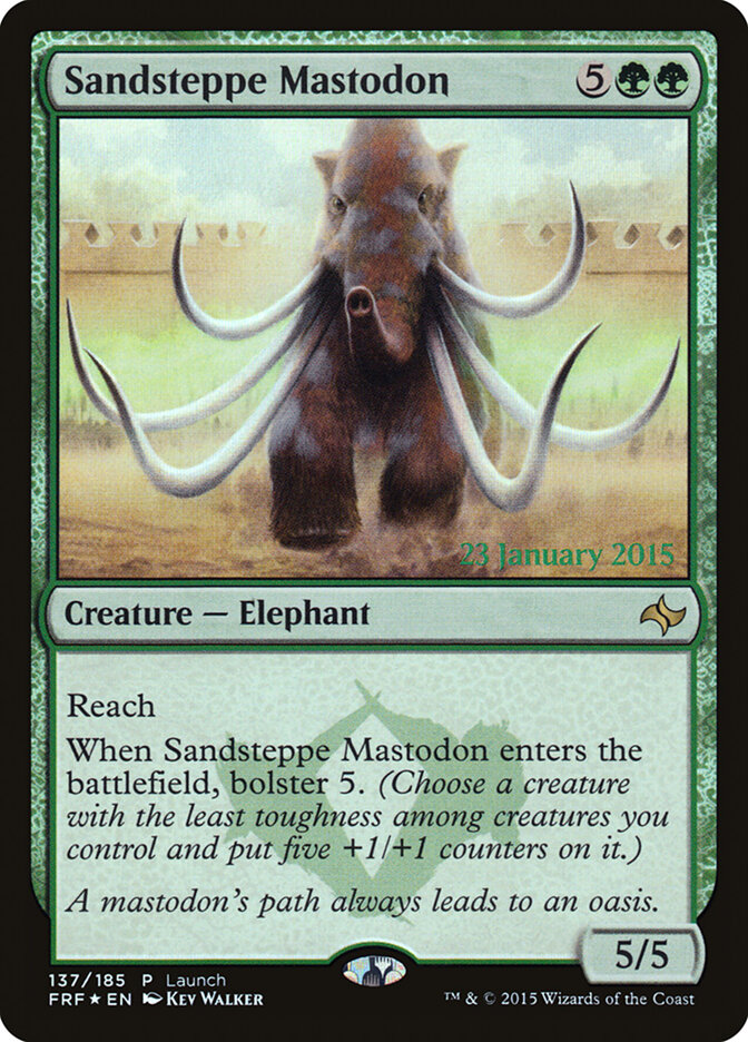 Sandsteppe Mastodon card front