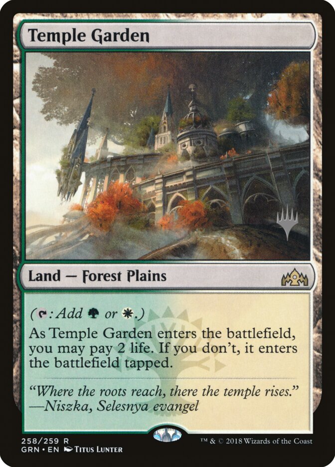 Temple Garden card front