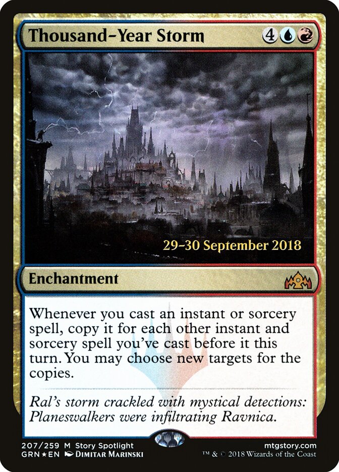 Thousand-Year Storm card front