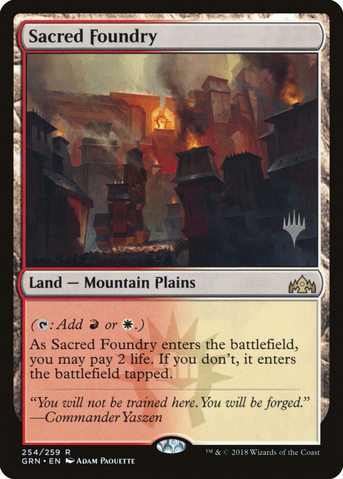 Sacred Foundry card front
