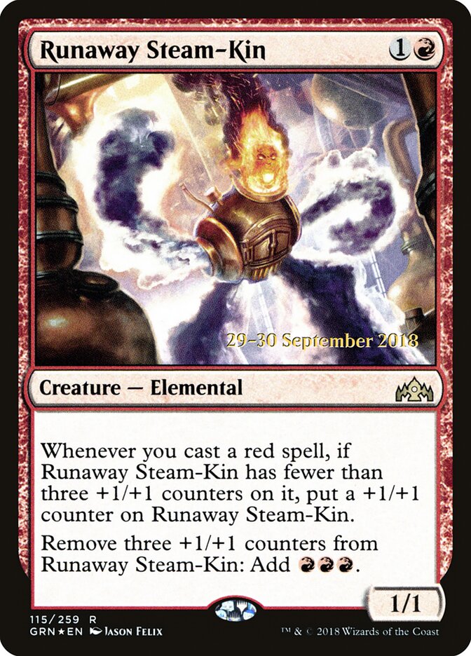 Runaway Steam-Kin card front