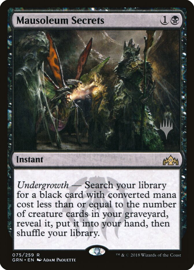 Mausoleum Secrets card front