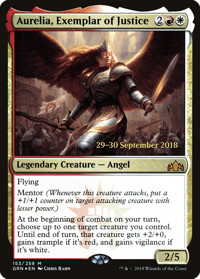 Aurelia, Exemplar of Justice card front